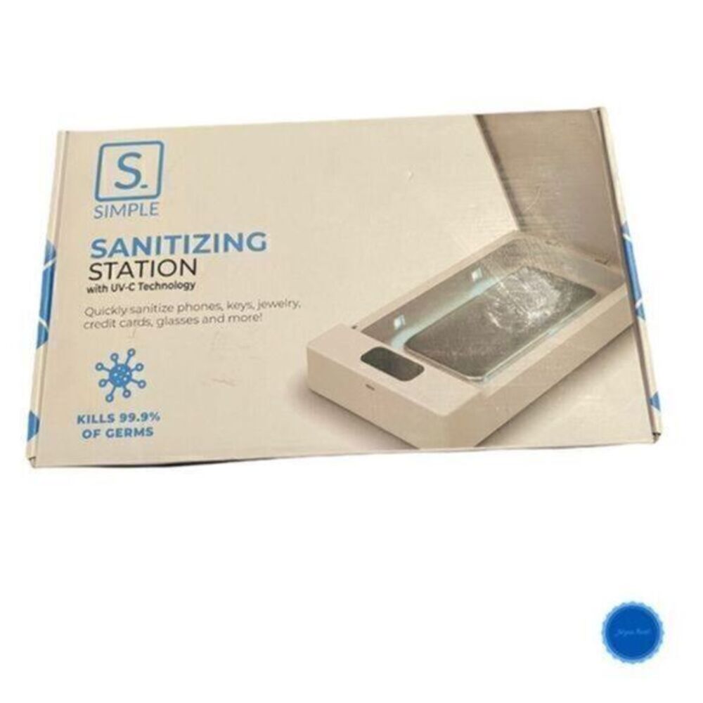 S. Simple White UV-C Technology Device Sanitizer Station